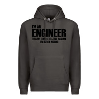 Smoke i'm an engineering Premium Hoodie - artisFamous