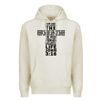 Oatmeal Heather John 3:16 Bible Verse Cool Christian Church Shirts Christianity Premium Hoodie - artisFamous