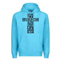 John 3:16 Bible Verse Cool Christian Church Shirts Christianity Premium Hoodie | Teevron