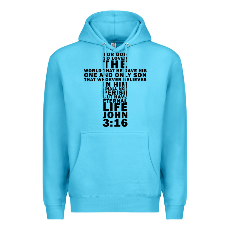 John 3:16 Bible Verse Cool Christian Church Shirts Christianity Premium Hoodie by artisFamous | Teevron
