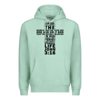 Seafoam John 3:16 Bible Verse Cool Christian Church Shirts Christianity Premium Hoodie - artisFamous