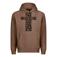 Chestnut John 3:16 Bible Verse Cool Christian Church Shirts Christianity Premium Hoodie - artisFamous
