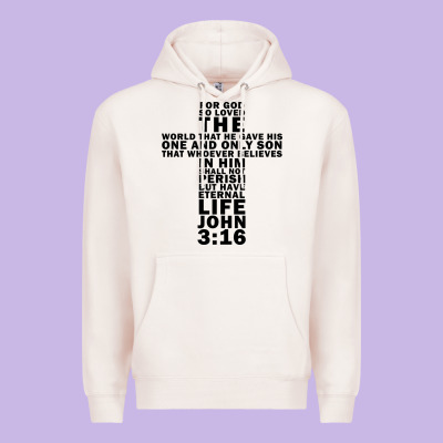 John 3:16 Bible Verse Cool Christian Church Shirts Christianity Premium Hoodie Designed By Artisfamous