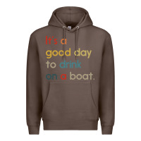 Coffee it's a good day to drink on a boat Premium Hoodie - artisFamous