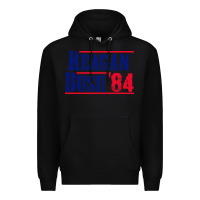 Black reagan bush '84 Premium Hoodie - artisFamous