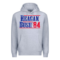 Heather Grey reagan bush '84 Premium Hoodie - artisFamous