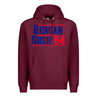 Burgundy reagan bush '84 Premium Hoodie - artisFamous