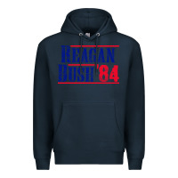 Navy reagan bush '84 Premium Hoodie - artisFamous