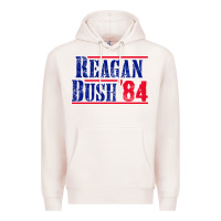 Pale Pink reagan bush '84 Premium Hoodie - artisFamous