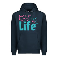 Navy best life Premium Hoodie - artisFamous