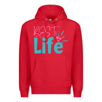 Red best life Premium Hoodie - artisFamous