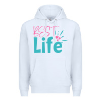 White best life Premium Hoodie - artisFamous