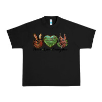 Black Peace Love Orangutan Urban Heavy Tee - LillyAllenDesigns