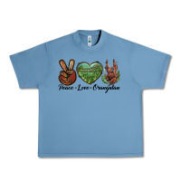 Pebble Blue Peace Love Orangutan Urban Heavy Tee - LillyAllenDesigns
