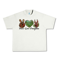 Pistachio Peace Love Orangutan Urban Heavy Tee - LillyAllenDesigns
