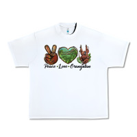 White Peace Love Orangutan Urban Heavy Tee - LillyAllenDesigns