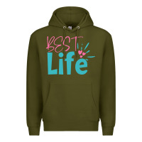 Army Green best life Premium Hoodie - artisFamous
