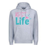 Heather Grey best life Premium Hoodie - artisFamous
