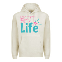 Oatmeal Heather best life Premium Hoodie - artisFamous
