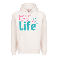 Pale Pink best life Premium Hoodie - artisFamous