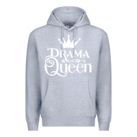 Heather Grey drama queen Premium Hoodie - artisFamous