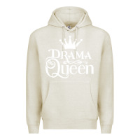 Oatmeal Heather drama queen Premium Hoodie - artisFamous