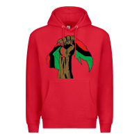 Red black power african license Premium Hoodie - artisFamous