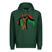 Sports Green black power african license Premium Hoodie - artisFamous