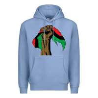Colony Blue black power african license Premium Hoodie - artisFamous