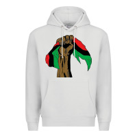 Dove Grey black power african license Premium Hoodie - artisFamous