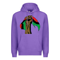 Purple black power african license Premium Hoodie - artisFamous