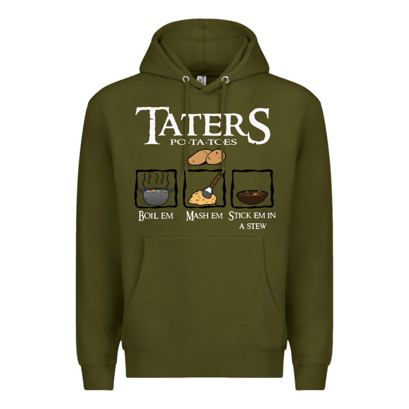 The Lord Of The Rings Taters Potatoes Recipe Premium Hoodie by artisFamous | Teevron