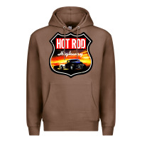 Chestnut HOT ROD GARAGE CAR Premium Hoodie - artisFamous