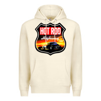 Sandshell HOT ROD GARAGE CAR Premium Hoodie - artisFamous