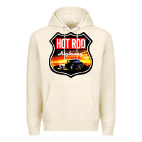 Hot Rod Garage Car Premium Hoodie | Teevron