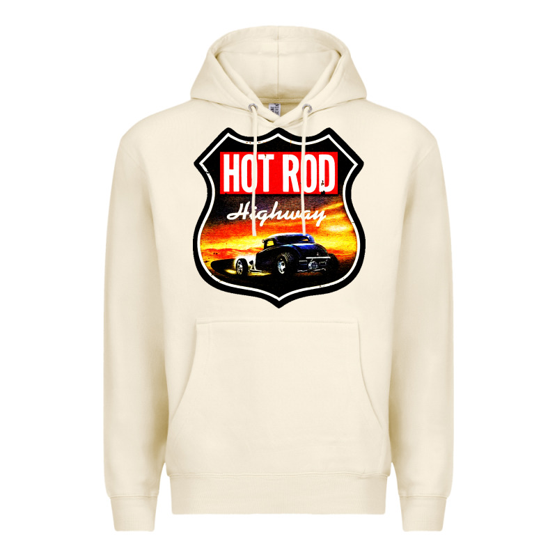 Hot Rod Garage Car Premium Hoodie by artisFamous | Teevron