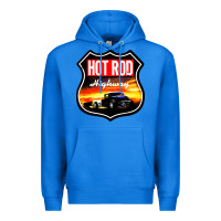 True Royal HOT ROD GARAGE CAR Premium Hoodie - artisFamous