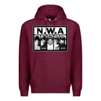 Burgundy N.W.A Californian hip hop group N.W.A Premium Hoodie - artisFamous