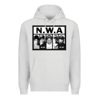 Dove Grey N.W.A Californian hip hop group N.W.A Premium Hoodie - artisFamous