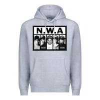 Heather Grey N.W.A Californian hip hop group N.W.A Premium Hoodie - artisFamous
