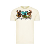 Vintage Arctic Peace Love Bengal Cat Vintage Tee - LillyAllenDesigns