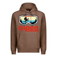 Chestnut aspen colorado ski mountain skiing retro vacation Premium Hoodie - artisFamous
