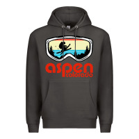 Smoke aspen colorado ski mountain skiing retro vacation Premium Hoodie - artisFamous