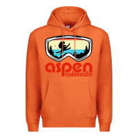 Carrot aspen colorado ski mountain skiing retro vacation Premium Hoodie - artisFamous