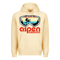 Pina Colada aspen colorado ski mountain skiing retro vacation Premium Hoodie - artisFamous