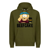 Army Green beefcake Premium Hoodie - artisFamous