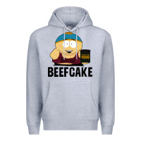 Heather Grey beefcake Premium Hoodie - artisFamous