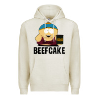 Oatmeal Heather beefcake Premium Hoodie - artisFamous