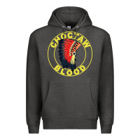 Charcoal Heather choctaw blood Premium Hoodie - artisFamous