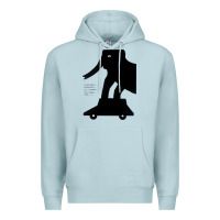 Blue Mist Elephant Black To Stand On Your Car Premium Hoodie - artisFamous
